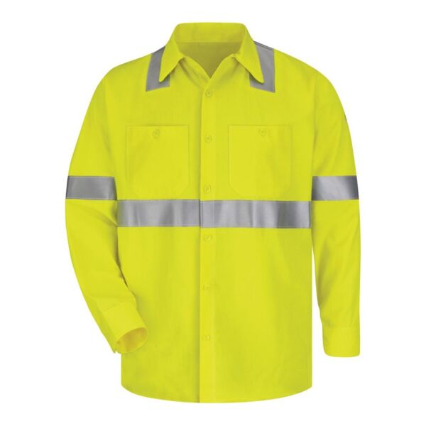 Men's High Visibility Long Sleeve Work Shirt Thumbnail