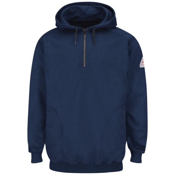 Men's Tall Flame Resistant Quarter-Zip Hooded Sweatshirt Thumbnail