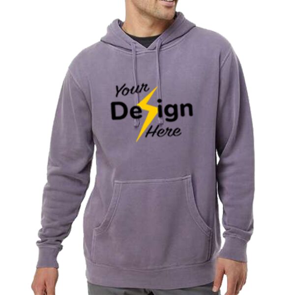 Unisex Midweight Pigment-Dyed Hooded Sweatshirt Thumbnail