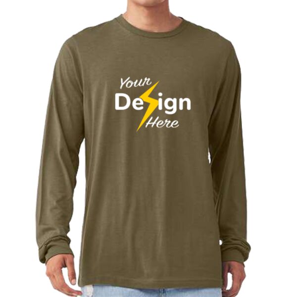 Unisex Heather CVC Long Sleeve Tee Thumbnail