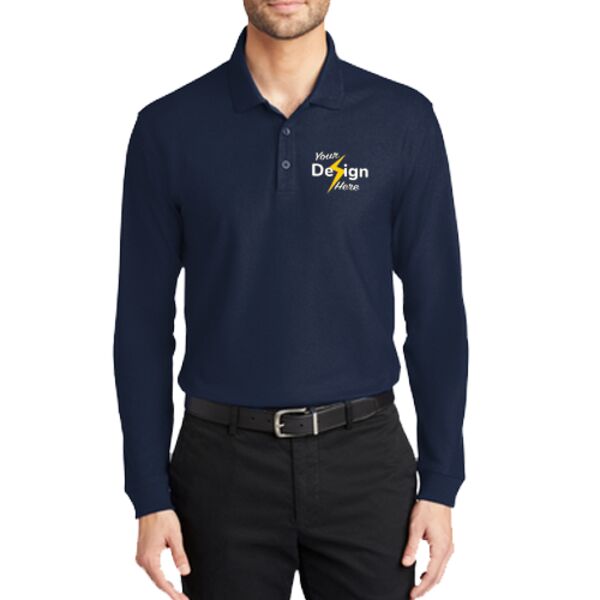 Long Sleeve Core Classic Pique Polo Thumbnail