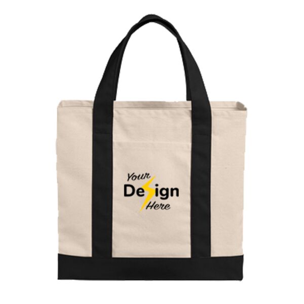 Cotton Canvas Two Tone Tote Thumbnail