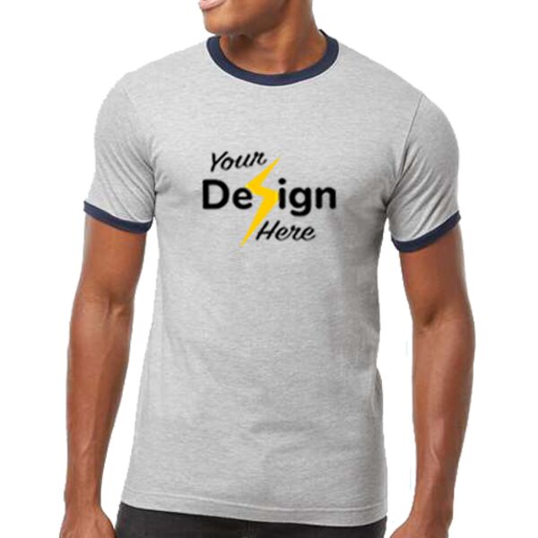 Unisex Fine Jersey Ringer T-Shirt Thumbnail