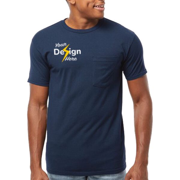 Unisex Heavyweight Jersey Pocket T-Shirt Thumbnail