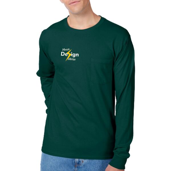 Authentic Long Sleeve Pocket T-Shirt Thumbnail