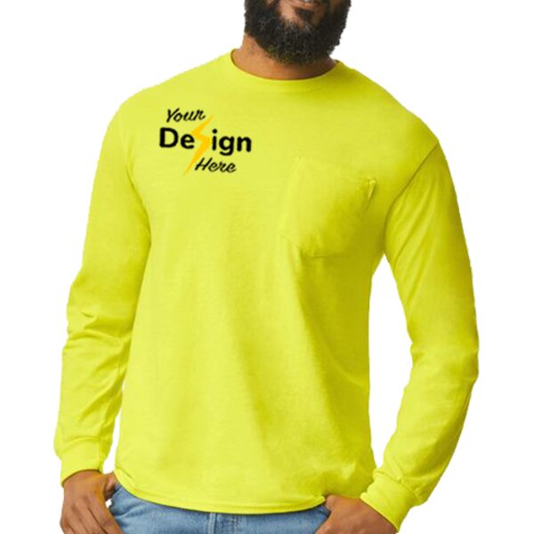 Ultra Cotton® Long Sleeve Pocket T-Shirt Thumbnail