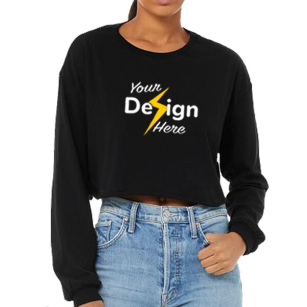 FWD Fashion Women's Crop Long Sleeve Tee Thumbnail