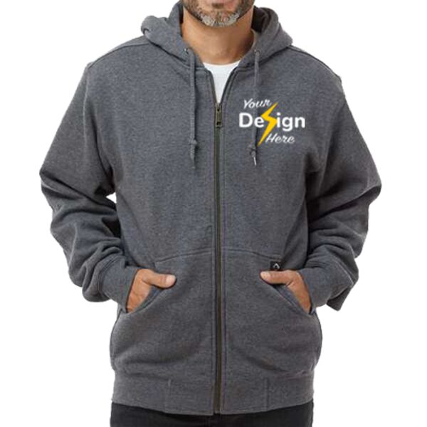 Crossfire Heavyweight Power Fleece Hooded Jacket with Thermal Lining Tall Sizes Thumbnail