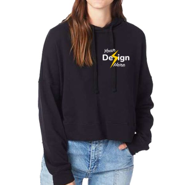 Women's Eco-Washed Terry Hooded Sweatshirt Thumbnail