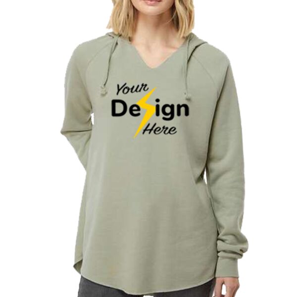 Women’s Lightweight California Wave Wash Hooded Sweatshirt Thumbnail