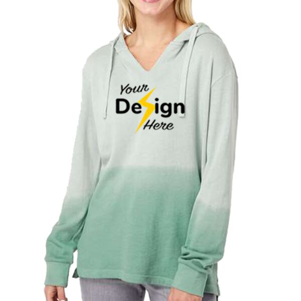 Women's French Terry Ombré Hooded Sweatshirt Thumbnail