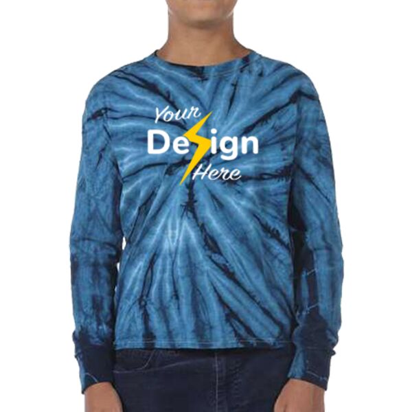 Youth Cyclone Tie-Dyed Long Sleeve T-Shirt Thumbnail