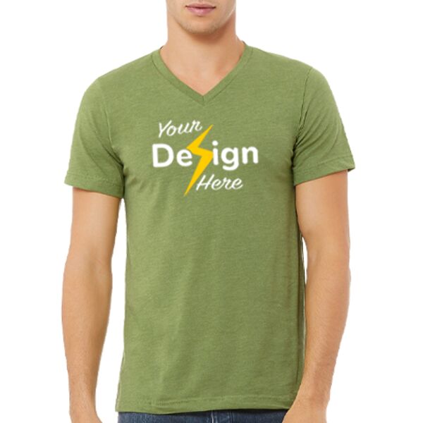 Heather CVC V-Neck Tee Thumbnail