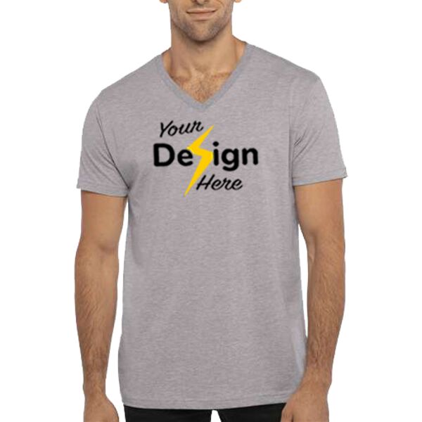 Unisex Cotton V-Neck T-Shirt Thumbnail