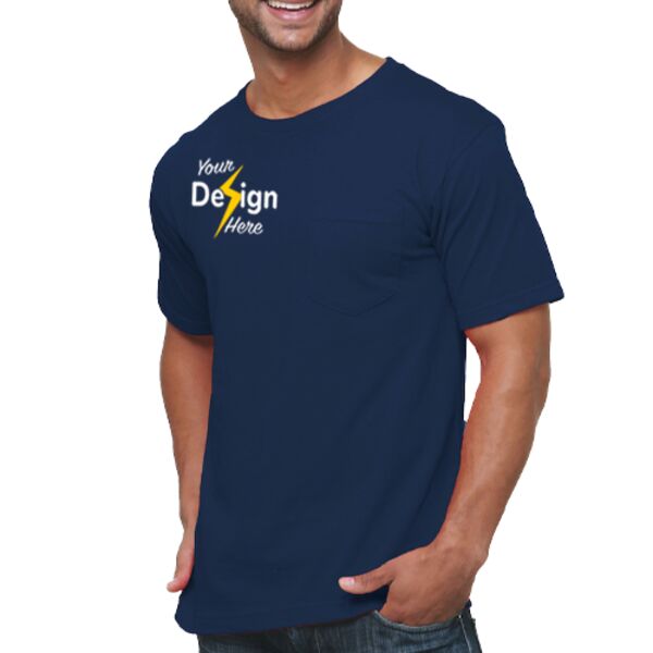 USA-Made Short T-Shirt With a Pocket Thumbnail