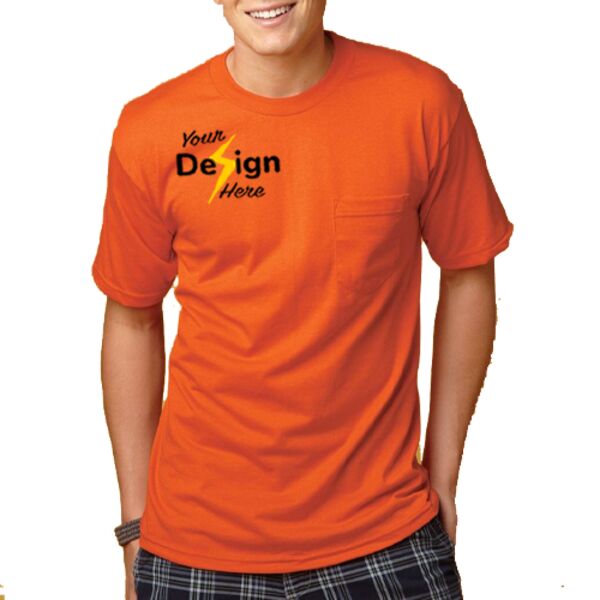 USA-Made 50/50 T-Shirt with a Pocket Thumbnail