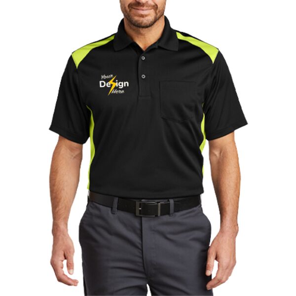 Select Snag Proof Two Way Colorblock Pocket Polo Thumbnail