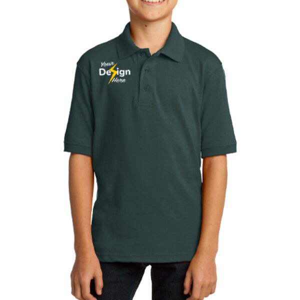 Youth Core Blend Jersey Knit Polo Thumbnail