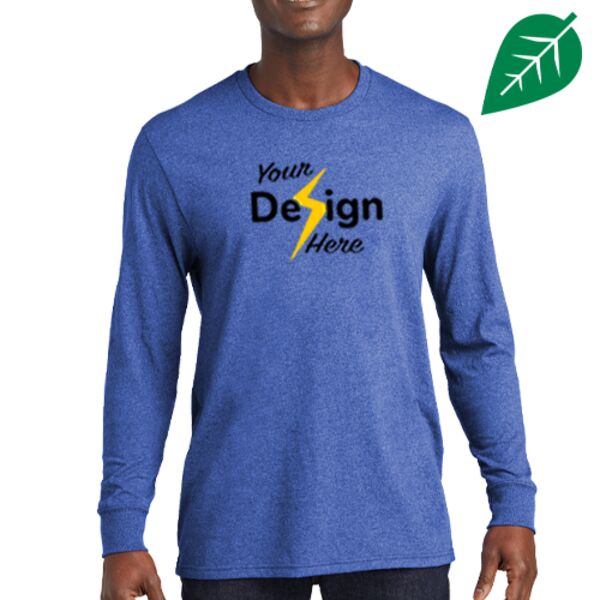 Unisex Long Sleeve Recycled Blend Tee Thumbnail