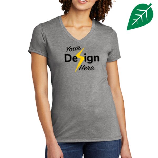 Women's Tri Blend V Neck Tee Thumbnail