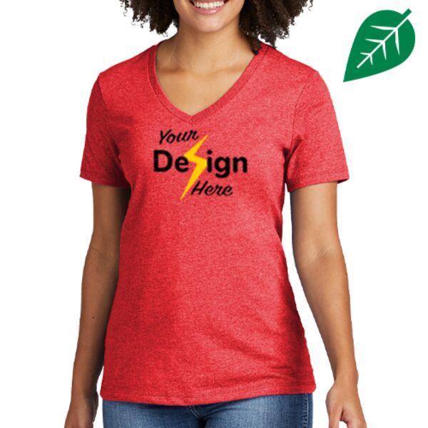 Women's Recycled Blend V Neck Tee Thumbnail