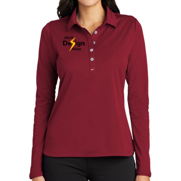 Ladies Long Sleeve Dri FIT Stretch Tech Polo Thumbnail