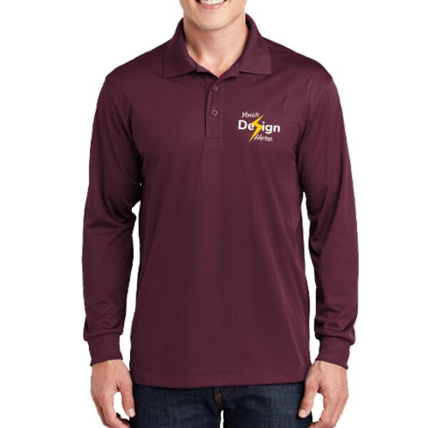 Long Sleeve Micropique Sport Wick ® Polo Thumbnail