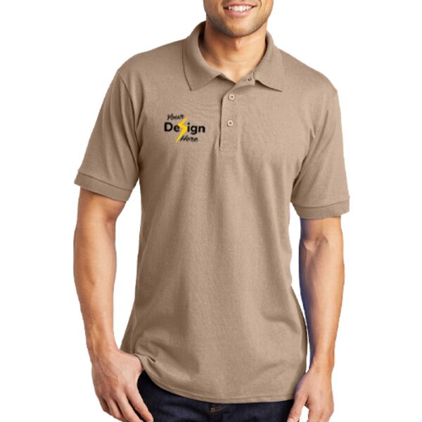 Tall Core Blend Jersey Knit Polo Thumbnail