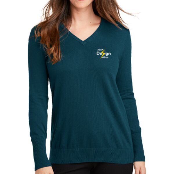 Ladies V Neck Sweater Thumbnail