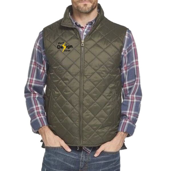 Vintage Diamond Quilted Vest Thumbnail