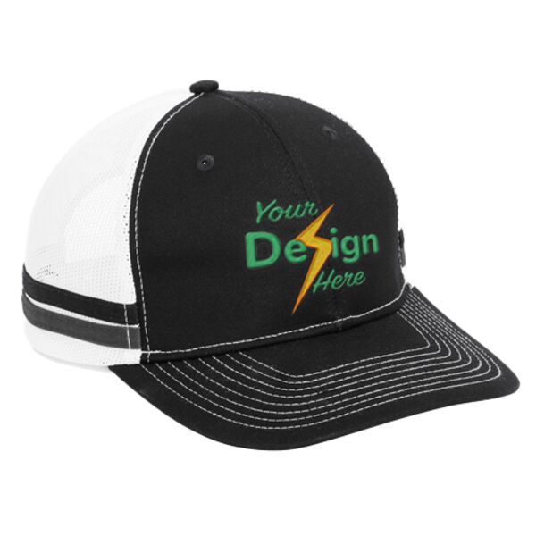 Two Stripe Snapback Trucker Cap Thumbnail