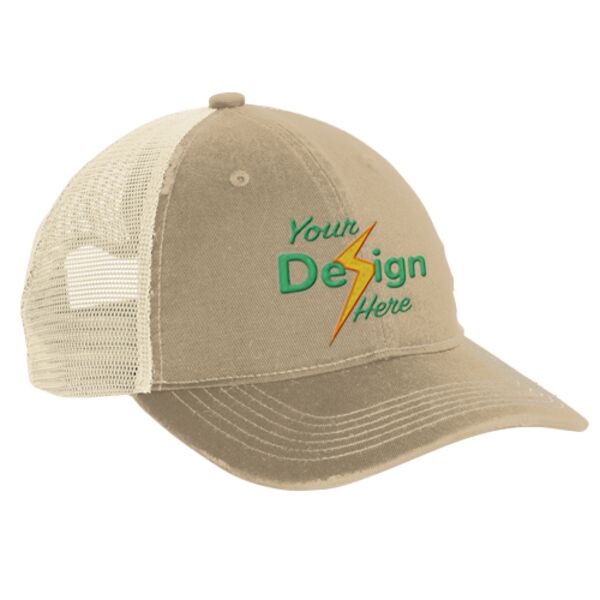 Distressed Mesh Back Cap Thumbnail