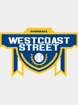 West Coast Street Baseball Tournament logo template 02
