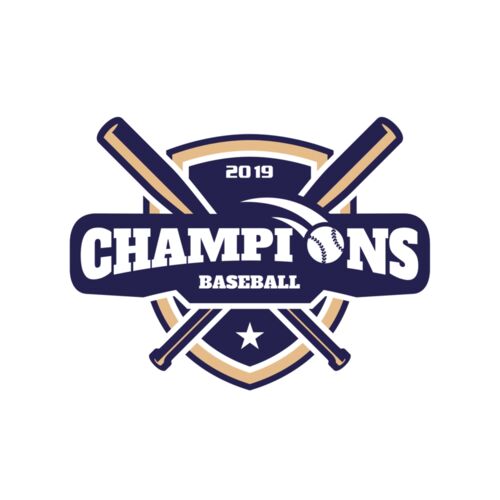 Champions Baseball logo template Thumbnail