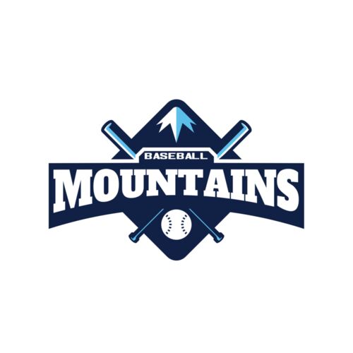 Mountains Baseball logo template Thumbnail