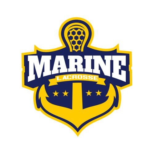 Marine Lacrosse Logo Template Thumbnail