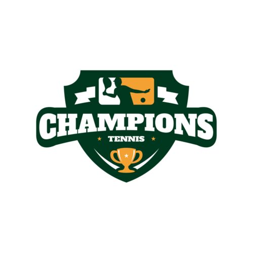 Champions Tennis logo template Thumbnail