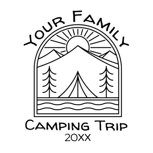 Camping Trip Line Art Thumbnail